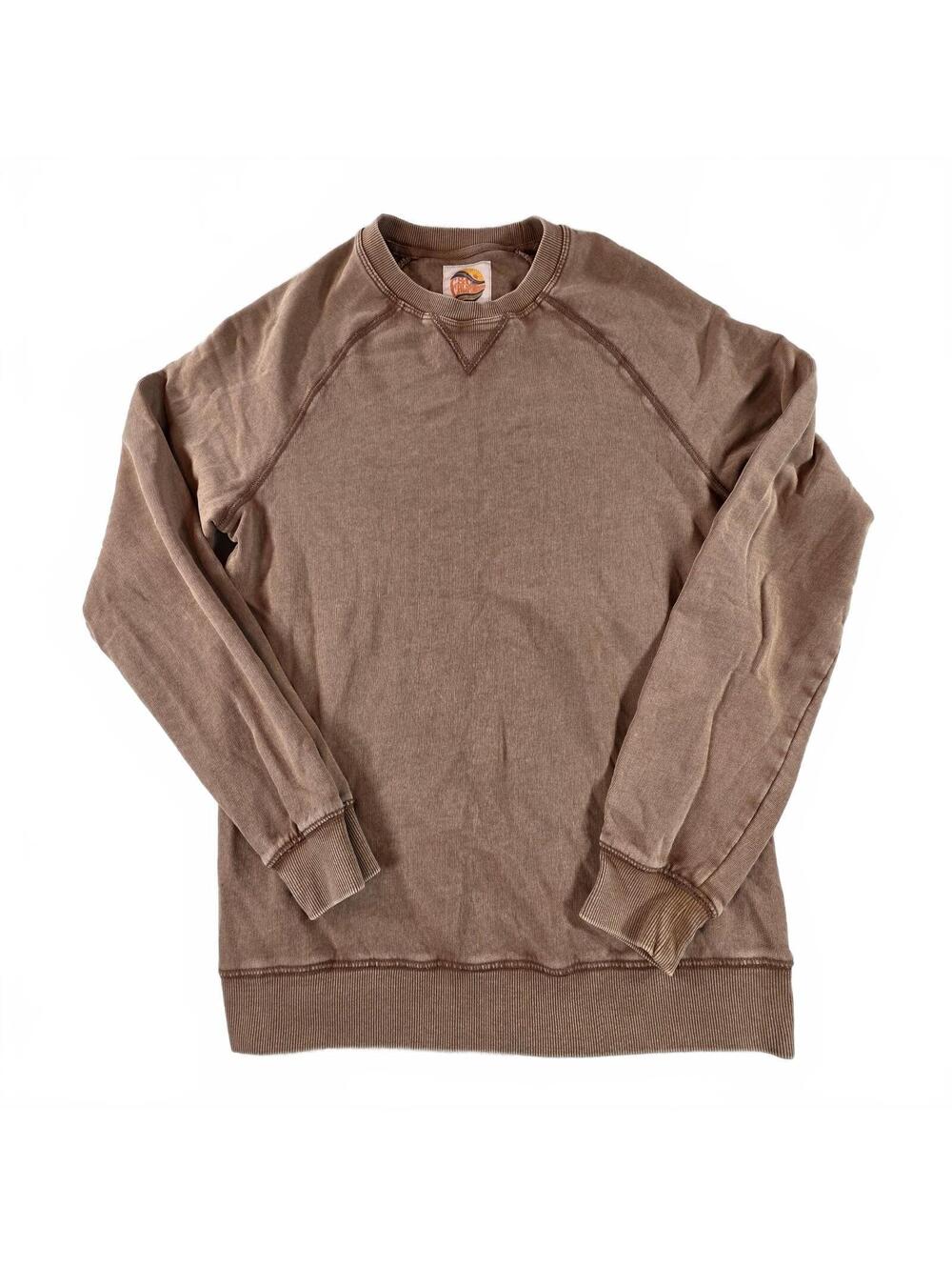 C&C California Vintage Wash Brown Pullover Sweatshirt Men's Small Super Comfy
